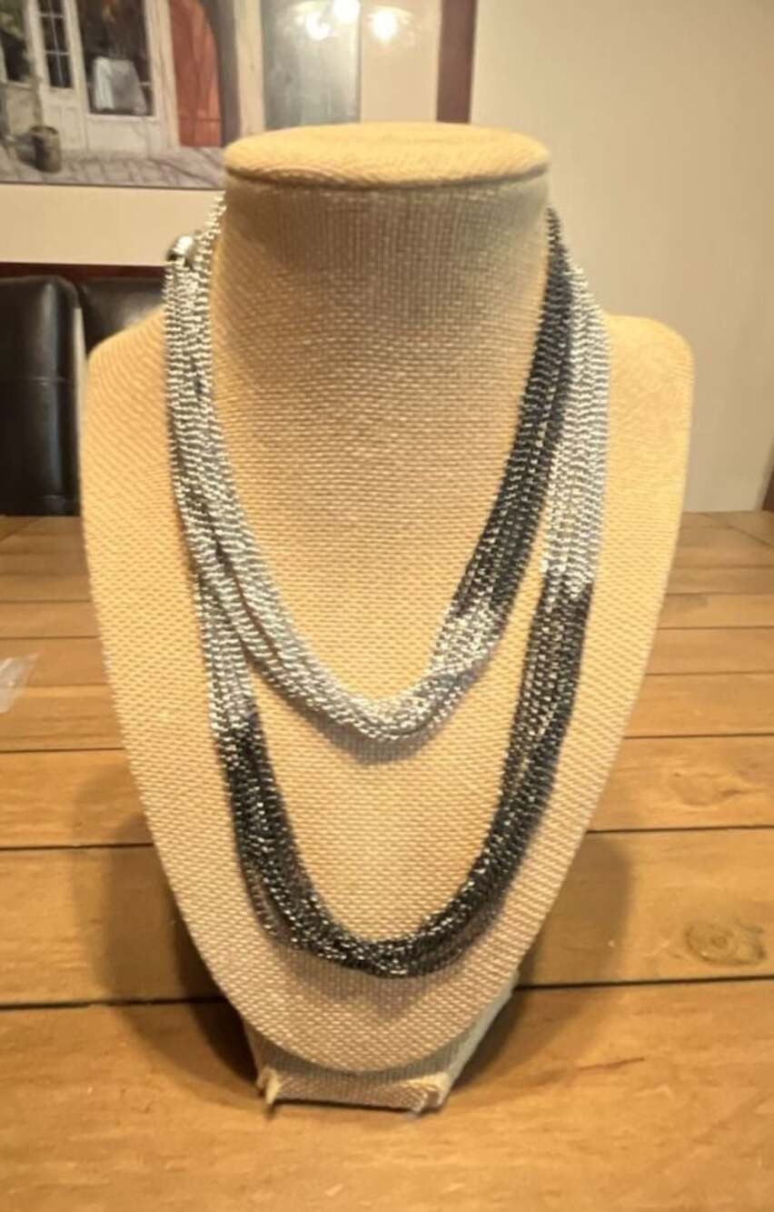 Premier Designs Multi-Strand Two-Tone Chain Necklace